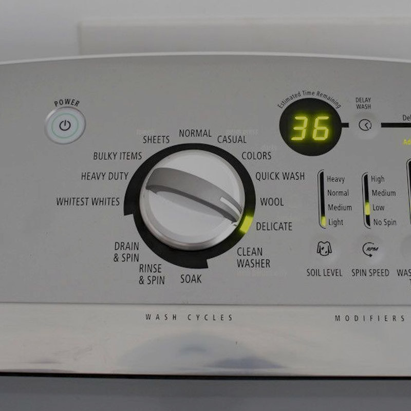 hot wash on washing machine