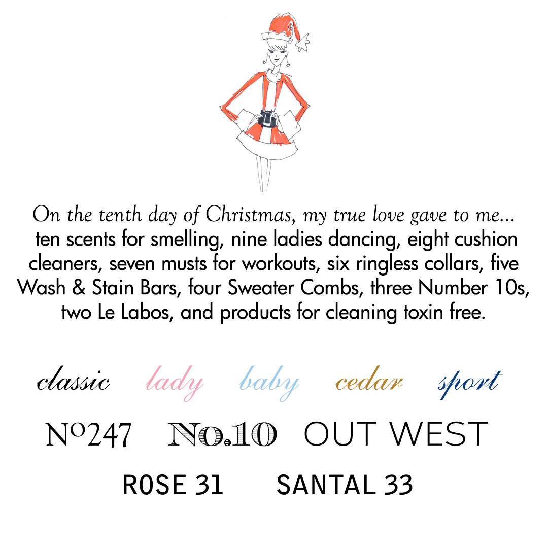 CMSPage The Laundress Twelve Days of Christmas ONE SIZE IMAGE 01