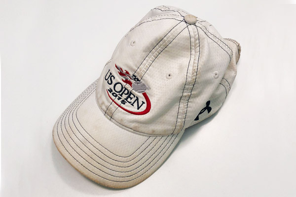 dirty US Open baseball cap
