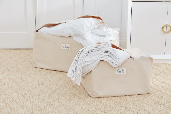 bedding and linens in Large Canvas Storage Bags