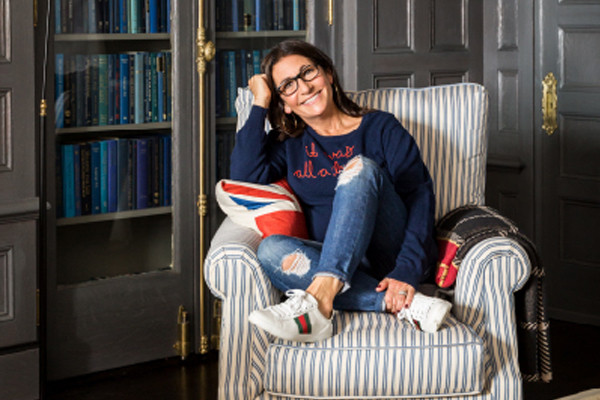 bobbi brown sitting in chair