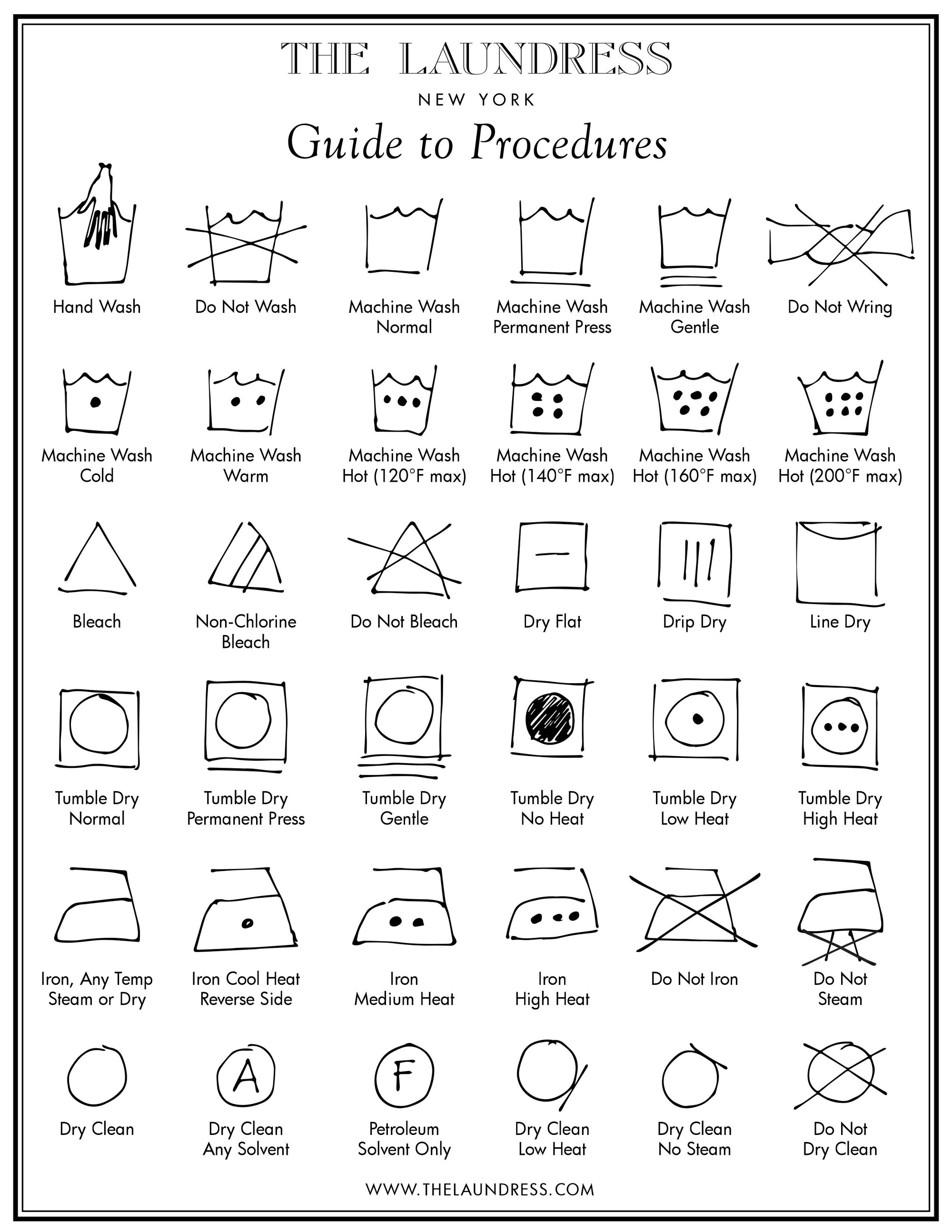 Laundry Symbols What They Mean The Laundress