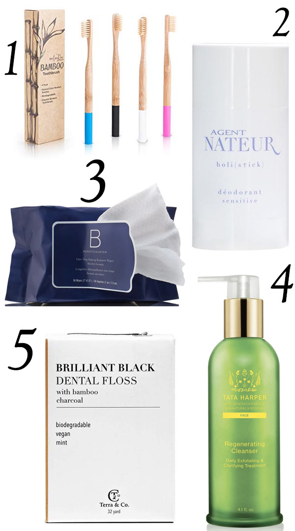 collage of beauty friendly items