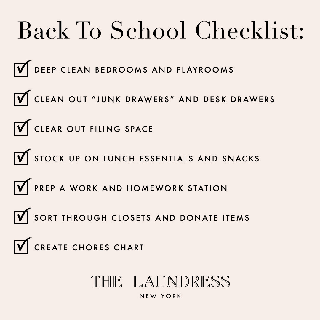 back to school checklist