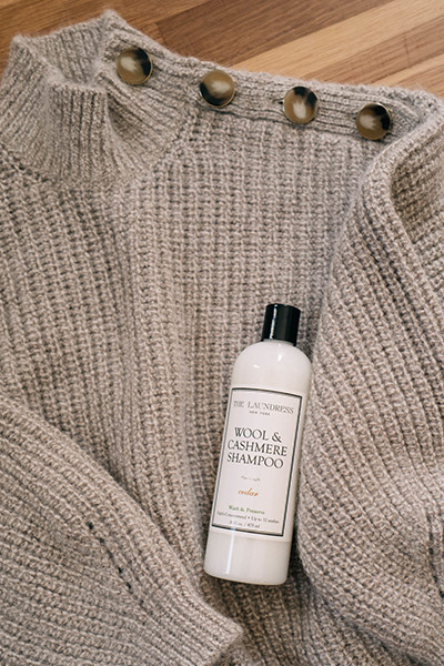 sweater with wool &amp;amp;amp; cashmere shampoo